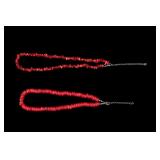 Coral and Sterling Necklaces