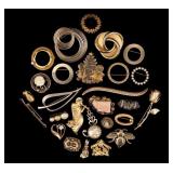 Vintage Gold Tone Brooches