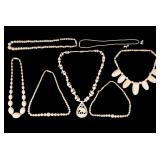 Early 20th C. Carved Bead Necklaces (7)