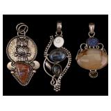 Bohemian Sterling Pendants