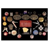 Militaria, Santa Buttons, & Memorabilia (30+)