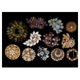 Vintage Floral Fashion Brooches (12)