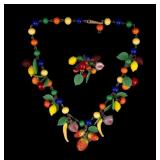 Vintage Carmen Miranda Style Necklace Pendant