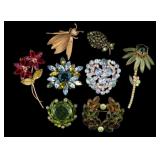 Vintage Estate Brooches w/Hattie Carnegie