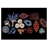 Vintage Rhinestone Brooches