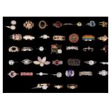 18K HGE, 14K GP, 925 Sterling, Avon, & More Rings
