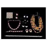 Vintage Costume Jewelry and Compact