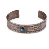 Native American Sterling Cuff Bracelet