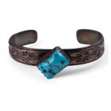 Native American Sterling Cuff Bracelet
