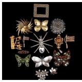 Weiss & Regency Butterflies, Flags, Other Brooches