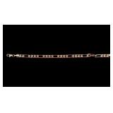 18k Gold Figaro Bracelet