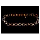 Yves Saint Laurent Faux Tortoise Shell Link Belt