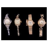 10K Rolled Gold Plate Ladies Wrist Watches