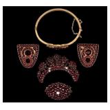 Victorian Garnet and Vintage Jewelry