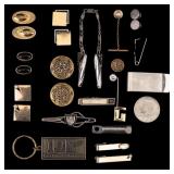 Sterling Money Clip and Vintage Cuff Links