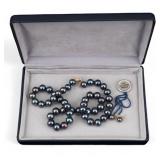 Cultured FW Pearl & 14K Gold Necklace & Earrings