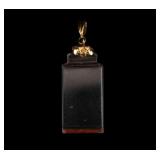 14K Gold Crystal Chop Pendant