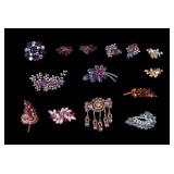 Rhinestone Brooch Collection Rhinestone Brooch Collection