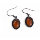 Baltic Amber Sterling Earrings Baltic Amber Sterling Earrings