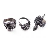 Sterling Snake and Lion Ring Sterling Snake and Lion Ring