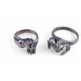 Vintage Sterling Rings (2) Vintage Sterling Rings (2)
