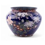 Japanese Blue Cloisonne Jardiniere Japanese Blue Cloisonne Jardiniere