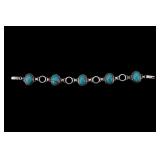 Vintage Sterling Artisan Turquoise Bracelet Vintage Sterling Artisan Turquoise Bracelet