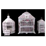 Vintage Italian Porcelain Bird Cages (3) Vintage Italian Porcelain Bird Cages (3)