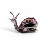 Enamel Sterling Snail Pin Enamel Sterling Snail Pin
