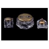 E. Edwards Excelsior and Glass Inkwells E. Edwards Excelsior and Glass Inkwells