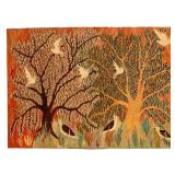 African Hand Woven Bird Themed Tapestry African Hand Woven Bird Themed Tapestry