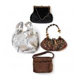 Mr. John, Magic, & Floral Clutches + Sequin Bag Mr. John, Magic, & Floral Clutches + Sequin Bag