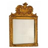 Late 19th C. Gilt Wood and Gesso Wall Mirror Late 19th C. Gilt Wood and Gesso Wall Mirror