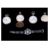 Elgin (3) & Dorset Pocket Watches + Timex Wrist Elgin (3) & Dorset Pocket Watches + Timex Wrist