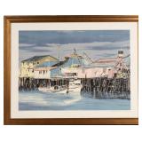 William Nelson "Monterey Wharf" Silkscreen William Nelson "Monterey Wharf" Silkscreen