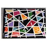 Romero Britto Signed Modern Area Rug (~5x7) Romero Britto Signed Modern Area Rug (~5x7)