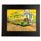 San Francisco Castro Trolley Oil Painting San Francisco Castro Trolley Oil Painting