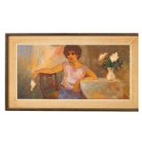 Hazel Karp Oil on Board La Femme Triste Hazel Karp Oil on Board La Femme Triste