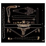 Bid and Beaded Necklaces, Rhinestone Jewelry Bid and Beaded Necklaces, Rhinestone Jewelry