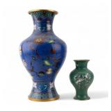 Cloisonne and Mother of Pearl Vases Cloisonne and Mother of Pearl Vases