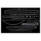 Iridescent Clear Crystal Necklaces & Earrings Iridescent Clear Crystal Necklaces & Earrings