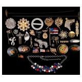 Trifari, Russian Lacquer, USA, & More Brooches Trifari, Russian Lacquer, USA, & More Brooches