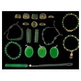 Green Hardstone Pendants, Bracelets, & Rings Green Hardstone Pendants, Bracelets, & Rings