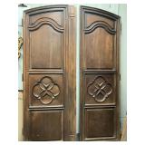 Heavily Carved & Molded Walnut Panels w/ Stars Heavily Carved & Molded Walnut Panels w/ Stars