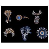 Austrian and Other Vintage Brooches (6) Austrian and Other Vintage Brooches (6)