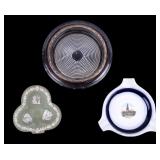Ashtrays Wedgwood, Crown PM, SP Glass Ashtrays Wedgwood, Crown PM, SP Glass