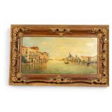 Early 20th C. Venice Oil Painting by F. Gonnell Early 20th C. Venice Oil Painting by F. Gonnell