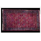 Antique Hand-Made Rug w/ Marking Antique Hand-Made Rug w/ Marking