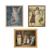 Vintage Color Lithograph Prints (3) Vintage Color Lithograph Prints (3)