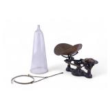 Detecto Scale, Large Vintage Glass Funnel Detecto Scale, Large Vintage Glass Funnel